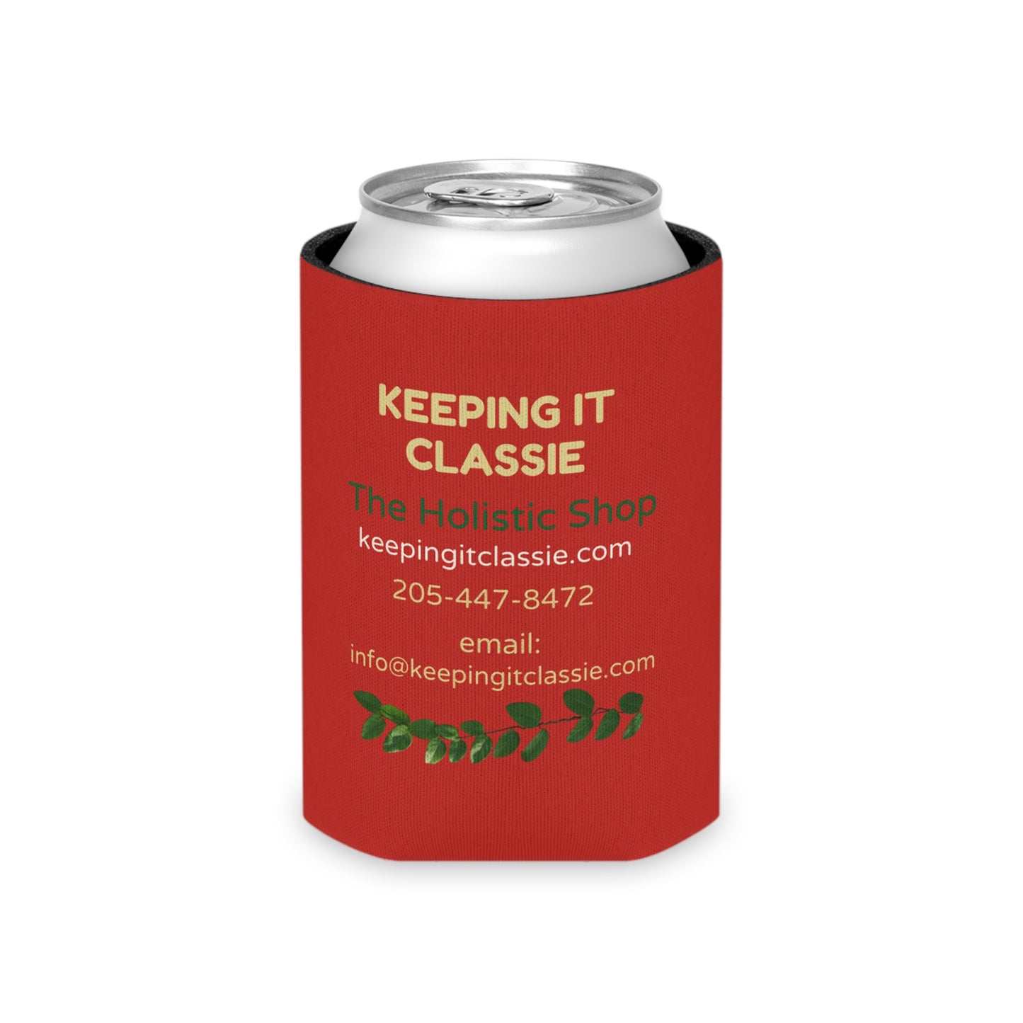 Classic Nature Can Cooler, Eco-Friendly Beverage Insulator, Outdoor Party Favor, Gift for Nature Lovers, Camping Accessory