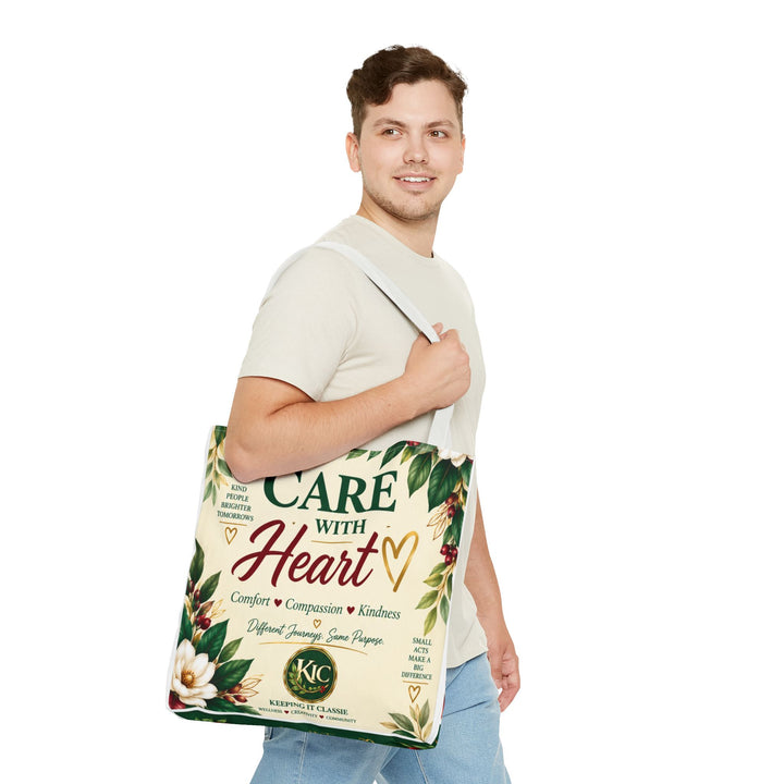 Care With Heart Tote Bag