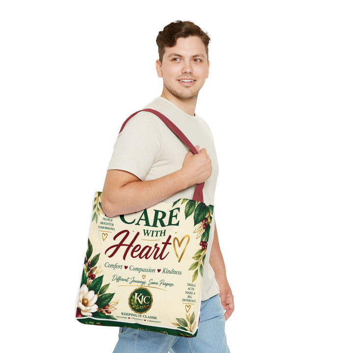 Care With Heart Tote Bag