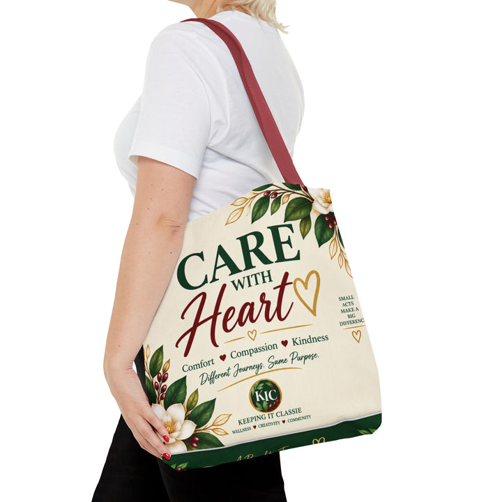 Care With Heart Tote Bag