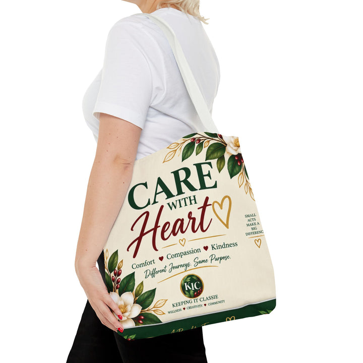 Care With Heart Tote Bag