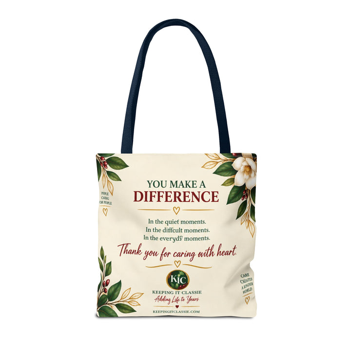 Care With Heart Tote Bag