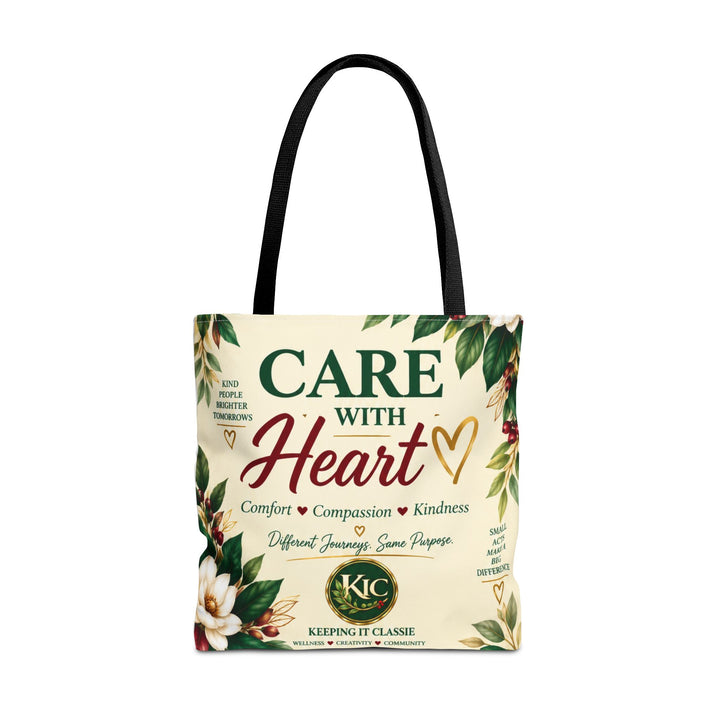 Care With Heart Tote Bag