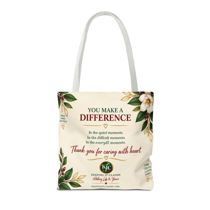 Care With Heart Tote Bag