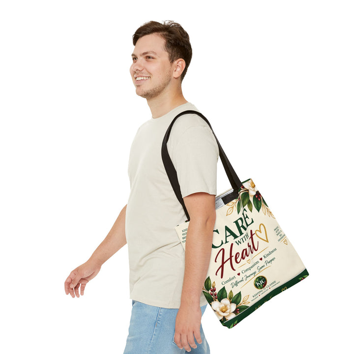 Care With Heart Tote Bag