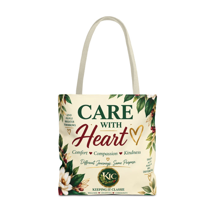 Care With Heart Tote Bag