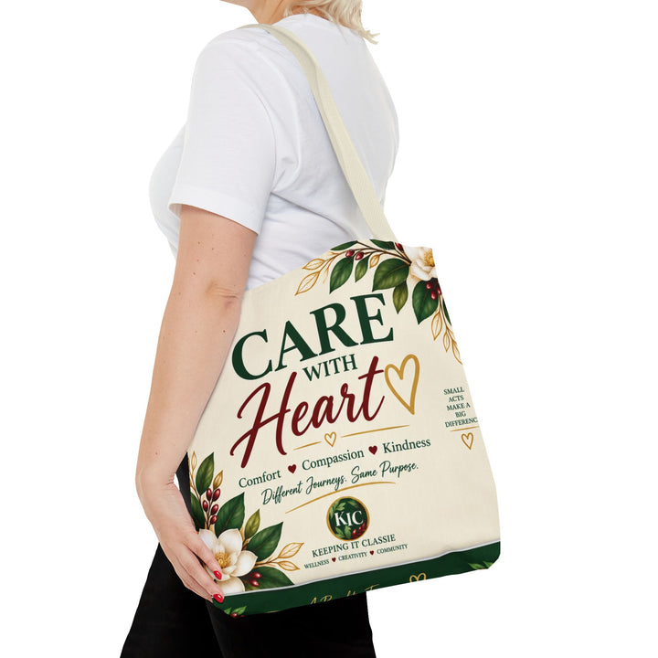 Care With Heart Tote Bag