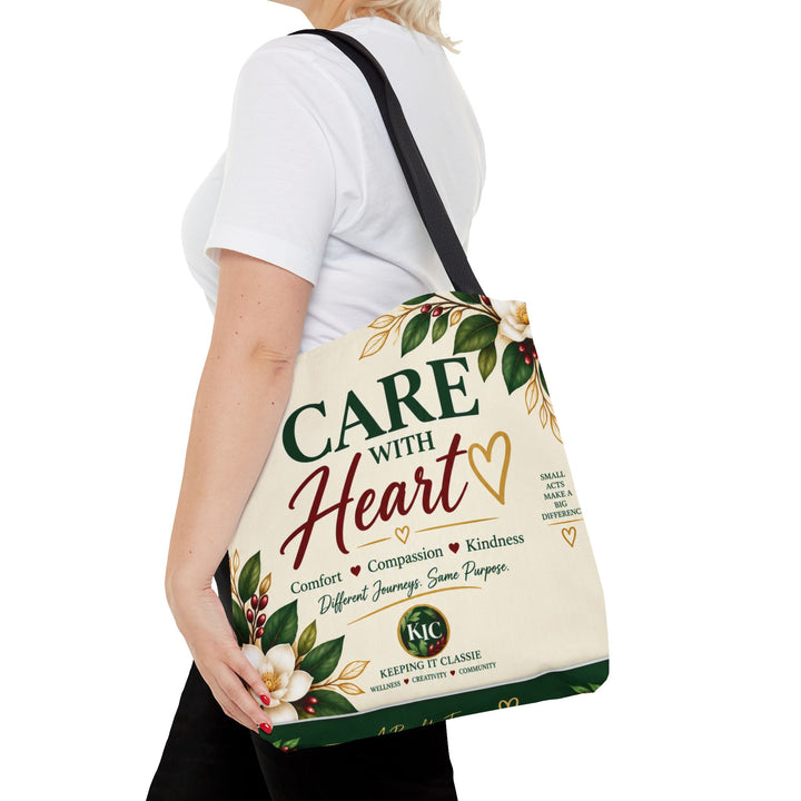 Care With Heart Tote Bag