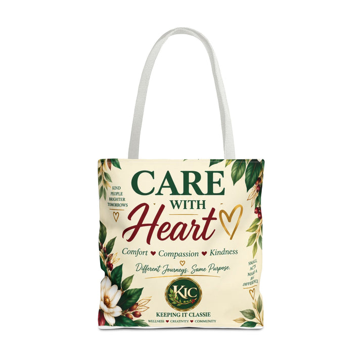 Care With Heart Tote Bag