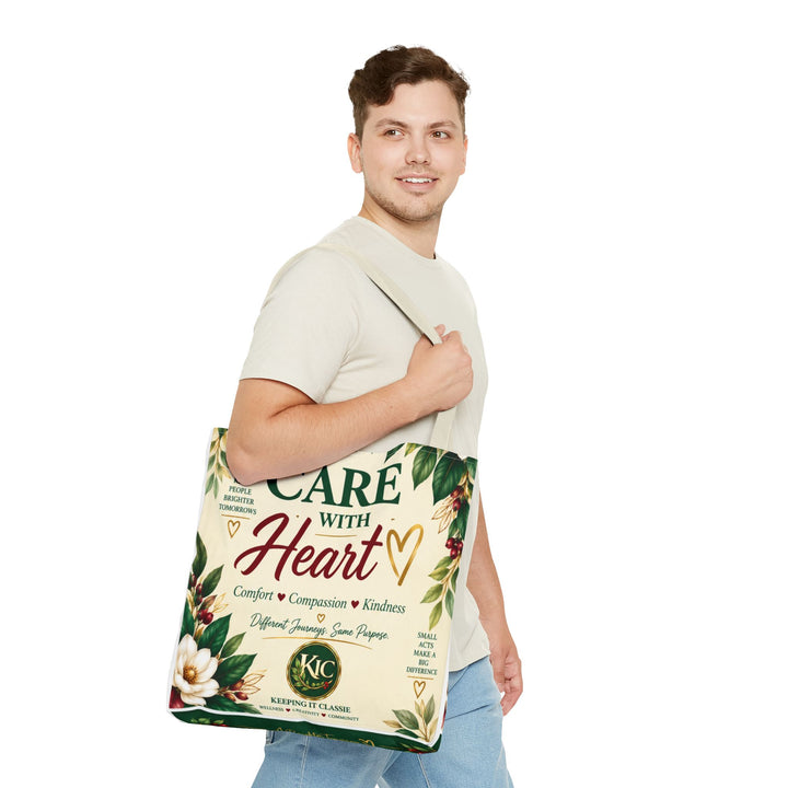 Care With Heart Tote Bag