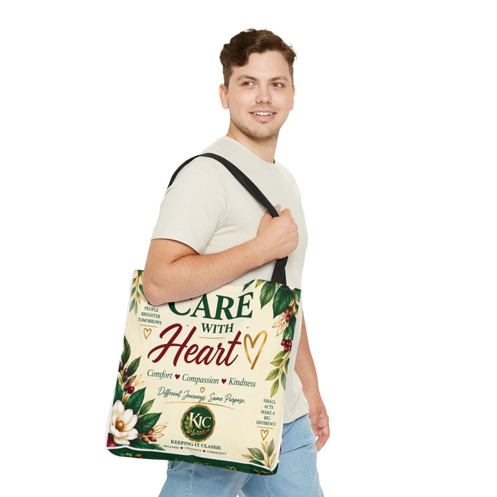 Care With Heart Tote Bag