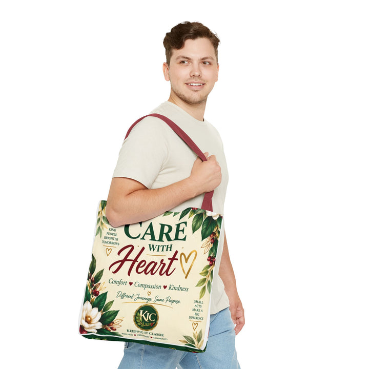 Care With Heart Tote Bag