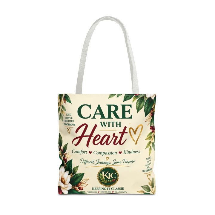 Care With Heart Tote Bag