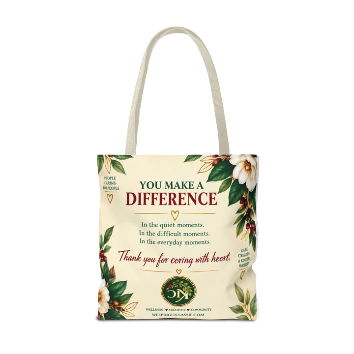 Care With Heart Tote Bag
