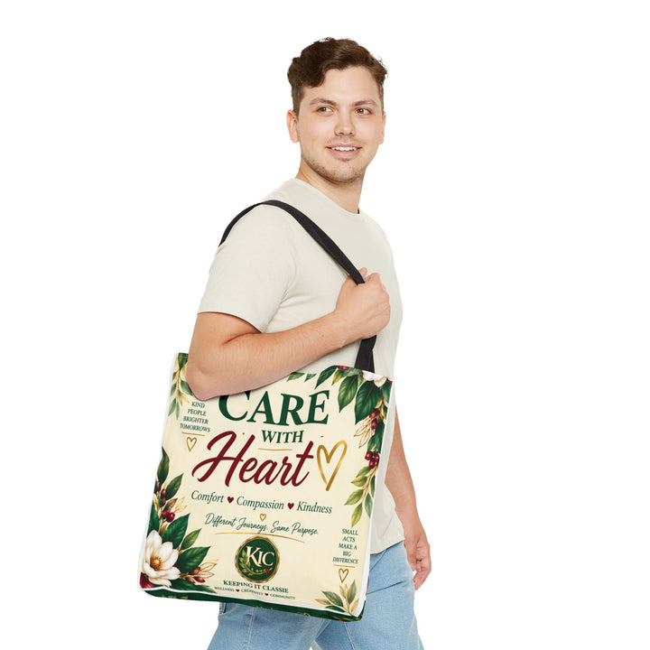Care With Heart Tote Bag