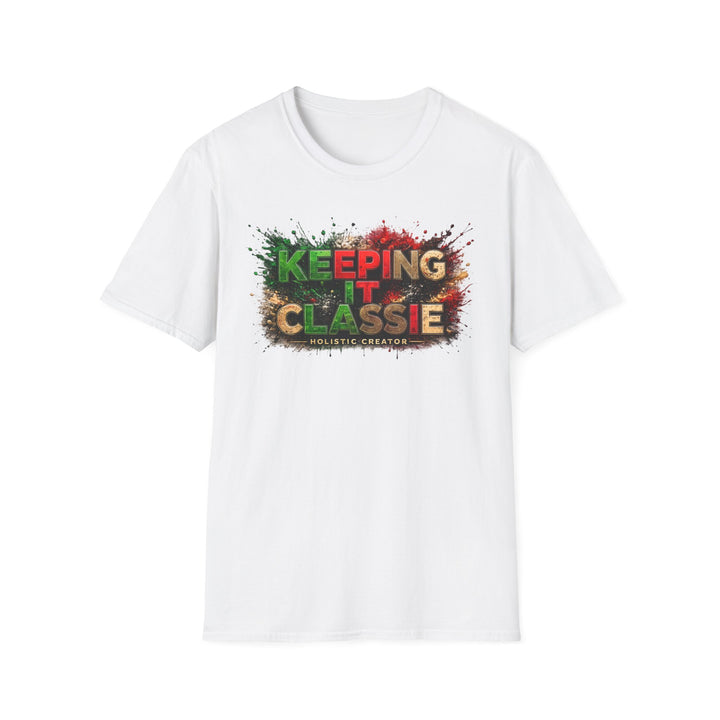 Keeping It Classie Graphic T-Shirt — Vintage Paint Splatter Logo
