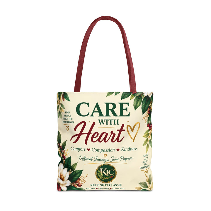 Care With Heart Tote Bag