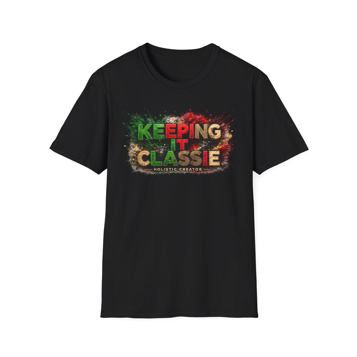 Keeping It Classie Graphic T-Shirt — Vintage Paint Splatter Logo