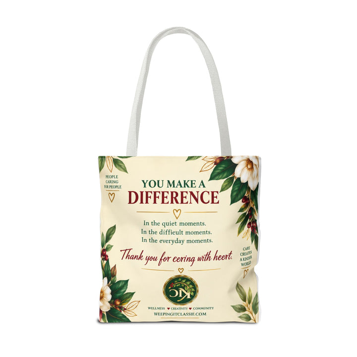 Care With Heart Tote Bag