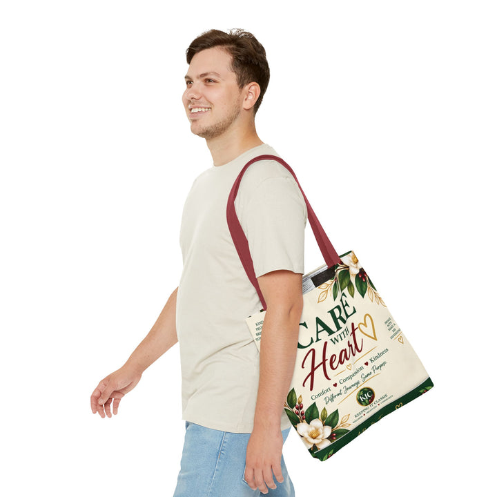 Care With Heart Tote Bag