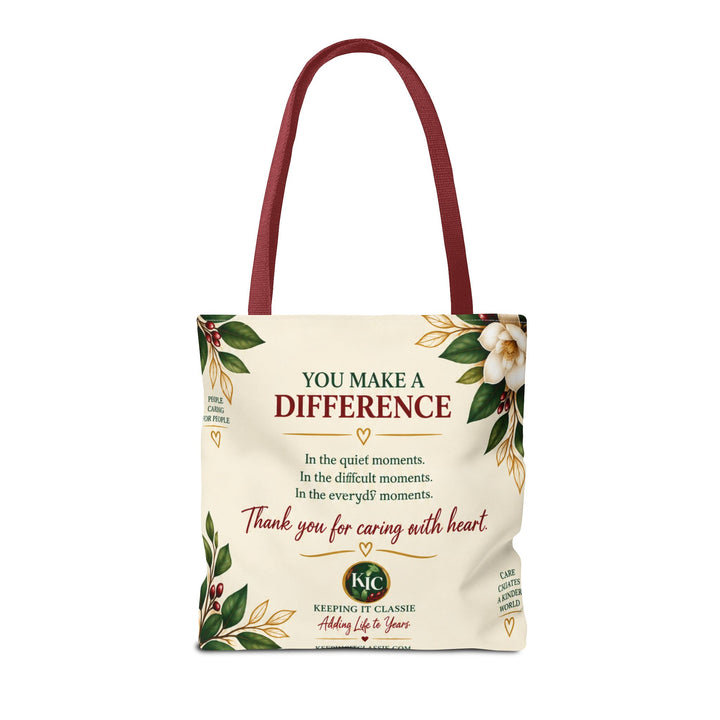 Care With Heart Tote Bag