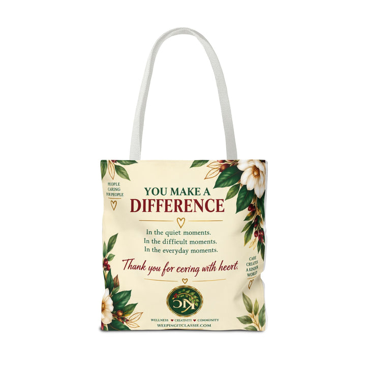 Care With Heart Tote Bag