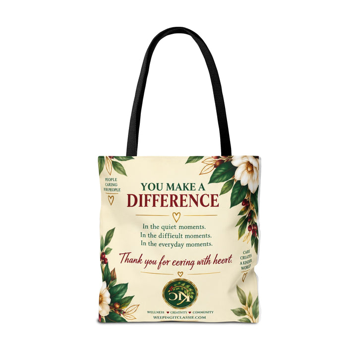 Care With Heart Tote Bag